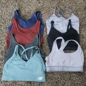 Pack of 7 women’s sports bras! All size small. :)